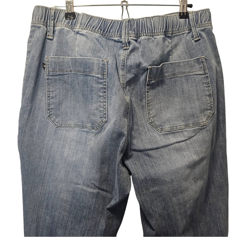 Judy Blue Jogger Roll up Jeans 88496 High Rise Medium Wash Stretch Denim 15/32 - Picture 7 of 14